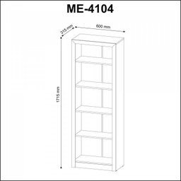 Kit 5 Peças com Mesa para Escritório, Armário Baixo, Armário Alto, Estante e Gaveteiro - 4