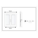 Ver imagem 3 de Porta Dupla Madeira Maciça/ferro Completa 166x213x18cm Cedro Rosa