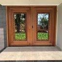 Ver imagem 4 de Porta Dupla Madeira Maciça/ferro Completa 166x213x18cm Cedro Rosa