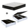 Cama Box C/ Baú Queen + Colchão de Molas Ensacadas Probel Madrid Pillow Euro Queen - 1