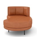 Ver imagem 6 de Sofá Chaise Longue Sala de Estar Living Lucca Direito D02 Couríssimo Camel B-14 - Lyam Decor