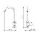 Ver imagem 2 de Torneira de Pia Docol Nova Riva para Lavatório, Cromado