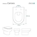 Ver imagem 7 de Assento Sanitário Poliéster Luxo Carrara Marrom Fosco para Vaso Deca com Ferragem Dourada