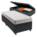 Ver imagem 1 de Cama + Bau Cinza e Colchão D23 Solteiro - D23 Inducol