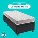 Ver imagem 4 de Cama + Bau Cinza e Colchão D23 Solteiro - D23 Inducol