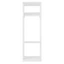 Ver imagem 3 de Módulo Guarda Roupa Closet 58cm Com Prateleiras Titan Branco Velluto - Móveis Leão