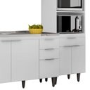 Ver imagem 7 de Armário de Cozinha Cp02 com Pia 180cm Pérola Z34 Branco - Mpozenato
