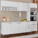 Ver imagem 1 de Armário de Cozinha Cp02 com Pia 180cm Pérola Z34 Branco - Mpozenato