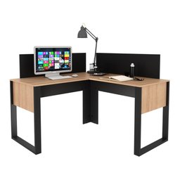 Painel Divisor de Mesa 110cm Multimóveis CR25265 Preto - 4