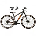 Ver imagem 1 de Bicicleta Aro 29 Gti Roma Alumínio 21v Câmbios Shimano Freio a Disco C- Pneu Faixa Bege Preto-