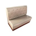 Ver imagem 1 de Sofá Booth 1,00m Estofado D28 para Bares e Restaurantes - Bege