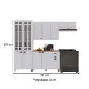 Ver imagem 4 de Cozinha Completa Bariloche 12 Portas 2 Gavetas com Vidro 100% MDF 6225.127 Branco - Indékes