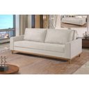 Ver imagem 5 de Sofá Cama 2 Lugares Living M-157 Veludo Martins Creme