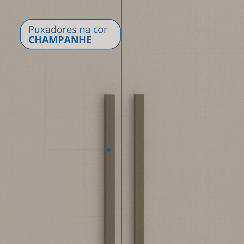 Guarda Roupa Casal Modulado 3 Peças 8 Portas 3 Gavetas Wood  - 21