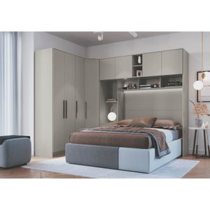 Guarda Roupa Casal Modulado 3 Peças 8 Portas 3 Gavetas Wood 