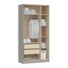 Guarda Roupa Casal Modulado 3 Peças 8 Portas 3 Gavetas Wood  - 9