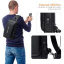 Ver imagem 4 de Pochet Masculina com Cadeado À Prova D'água Anti-roubo Preta