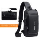 Ver imagem 3 de Pochet Masculina com Cadeado À Prova D'água Anti-roubo Preta