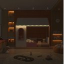 Ver imagem 2 de Cama Montessoriana Casinha com LED e Janela New Garden Casatema MadeiraOriginals Rosa/Marrom