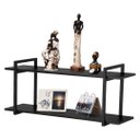 Ver imagem 1 de Nicho Sala e Quarto Preto Com Prateleiras Preto 120cm