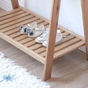 Ver imagem 3 de Arara para Roupas Slim Pq em Madeira Verniz Amêndoa