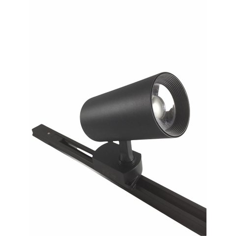 Luminária Spot Led Trilho 30w Preto Quente 3000k