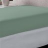 Lençol Casal Liso Portallar-elastico-malha 100% Algodão Linha Casa Verde Trelica - 3