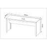Escrivaninha/Mesa Escritório Multimóveis CR25019 Branca - 8