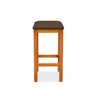 Banqueta Alta Decorativa Lívia para Balcão Cozinha Base em Madeira Suede Marron - 2