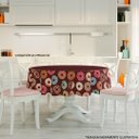 Ver imagem 2 de Toalha de Mesa Redonda 4 Lugares Donuts de Chocolate