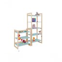 Ver imagem 1 de Conjunto Estantes Multiuso Colorê Infantil Menta