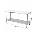 Ver imagem 3 de Mesa de Inox com Tampo de Polietileno 150x65x90cm FRNMP15