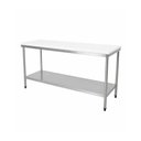 Ver imagem 1 de Mesa de Inox com Tampo de Polietileno 150x65x90cm FRNMP15