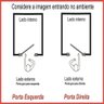 Porta Camarão Frisada C/ Batente 14cm 214 (a) X 87 (l) com Ferragens - 2