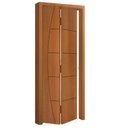 Ver imagem 1 de Porta Camarão Frisada C/ Batente 14cm 214 (a) X 87 (l) com Ferragens