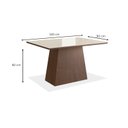 Ver imagem 3 de Mesa para Sala de Jantar 120x90cm com Vidro Lapidado