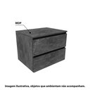 Ver imagem 2 de Gabinete para Banheiro c/ 2 Gavetas - Cinza