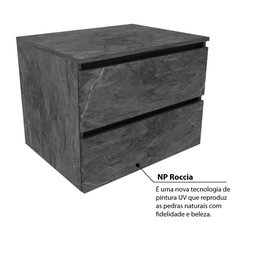 Gabinete para Banheiro c/ 2 Gavetas - Cinza - 3