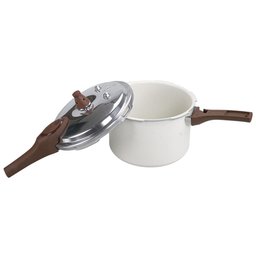 Panela de Pressão Indução Cerâmica Pressure Indução 4,2l Vanilla Brinox 4952/101 - 2