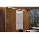 Ver imagem 7 de Guarda Roupa Casal com Espelhos 3 Portas de Correr 4 Gavetas Gênesis Espresso Móveis