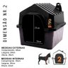 Casinha para Cães com Chaminé Durapets Nº2 - Preta - 2