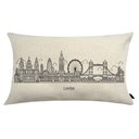 Ver imagem 1 de Almofada City Retangular Estampada 30x50cm Londres - Somente capa