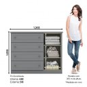 Ver imagem 3 de Cômoda Infantil Americano com 4 Gavetas e 1 Porta