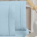 Ver imagem 3 de Kit Lençol de Cama Casal com Elástico e Fronha 200 Fios Algodão 4 Peças Ponto Palito Anti-pilling To