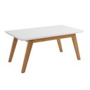 Ver imagem 2 de Mesa de Centro Pr Estilo Retrô com Tampo de 25mm Cor Branco Pt