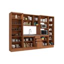 Ver imagem 4 de Cozinha Modulada Completa Ciela 5 Peças (1aéreo+1balcão+3paneleiros) C5p52 Canela/azul Profundo