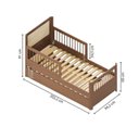 Ver imagem 5 de Bicama Solteiro Infantil Reversível LED com Rattan Grade em Palito Wave Casatema MadeiraOriginals Marrom/Freijó