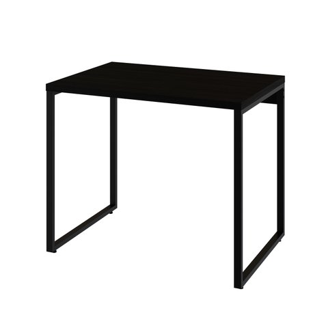 Mesa para Computador Office Estilo Industrial 0,90m Kuadra Preto Ônix