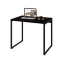 Ver imagem 3 de Mesa para Computador Office Estilo Industrial 0,90m Kuadra Preto Ônix