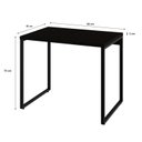 Ver imagem 5 de Mesa para Computador Office Estilo Industrial 0,90m Kuadra Preto Ônix